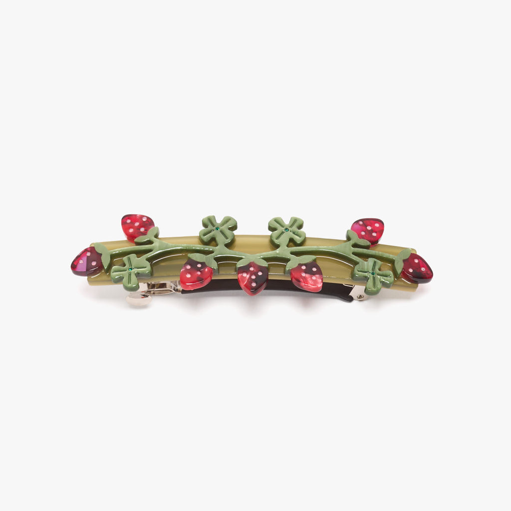 Wild Strawberry French Barrette | Winona Irene