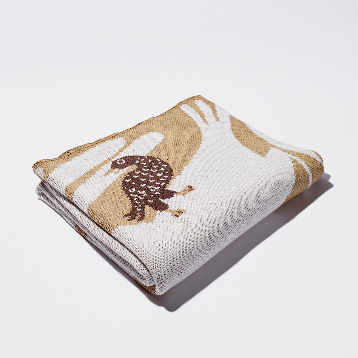 Rare Bird Recycled Cotton Knit Blanket