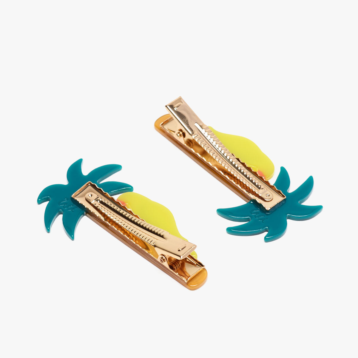 Green Parrot Alligator Clip Set