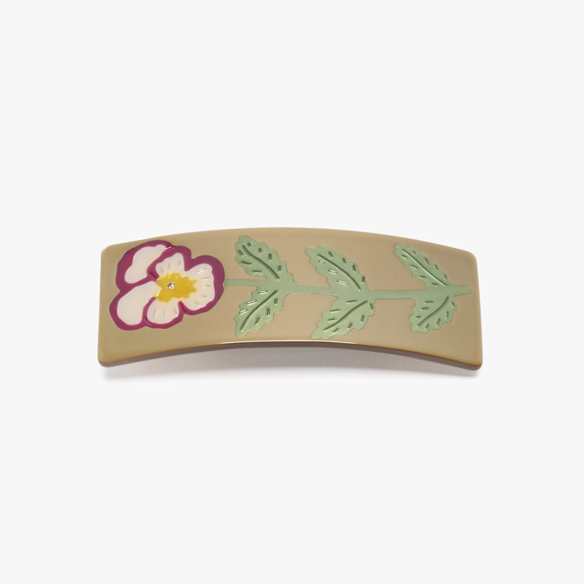 Pansy French Barrette