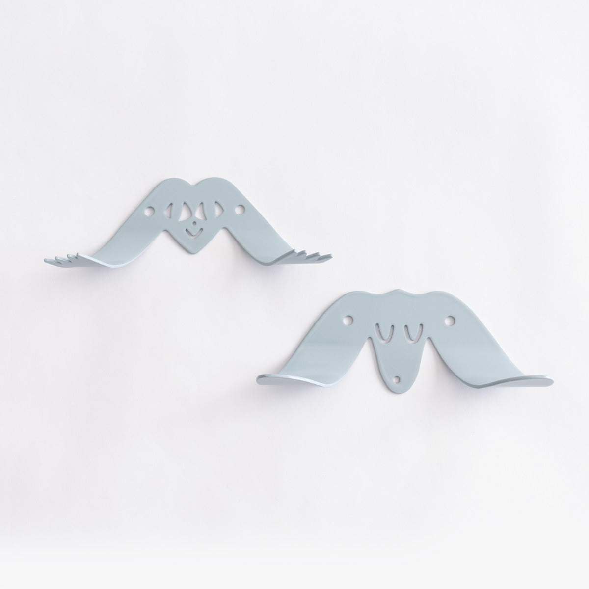 Pippy and Puppy Wall Hook Blue Gray