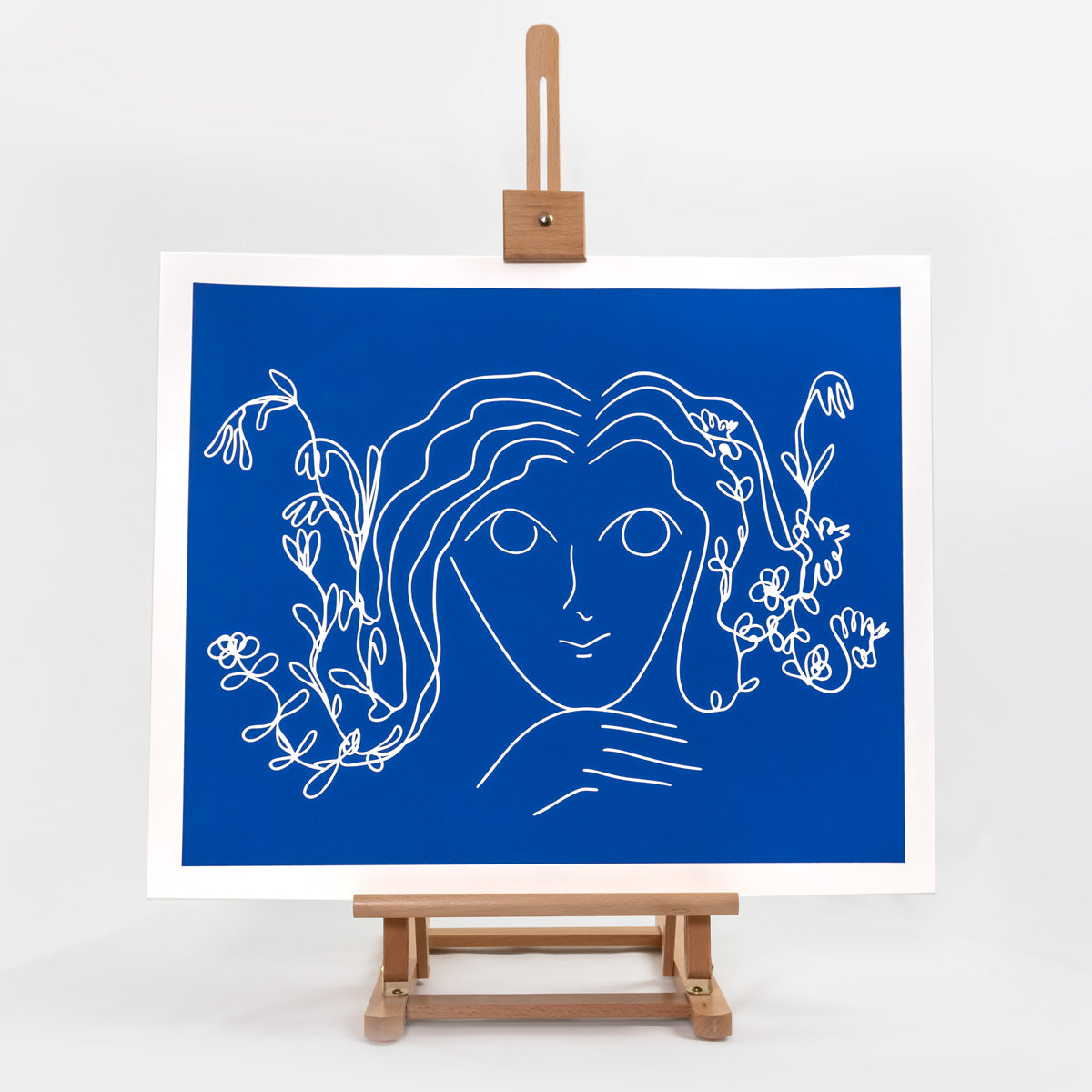 Portrait on Blue